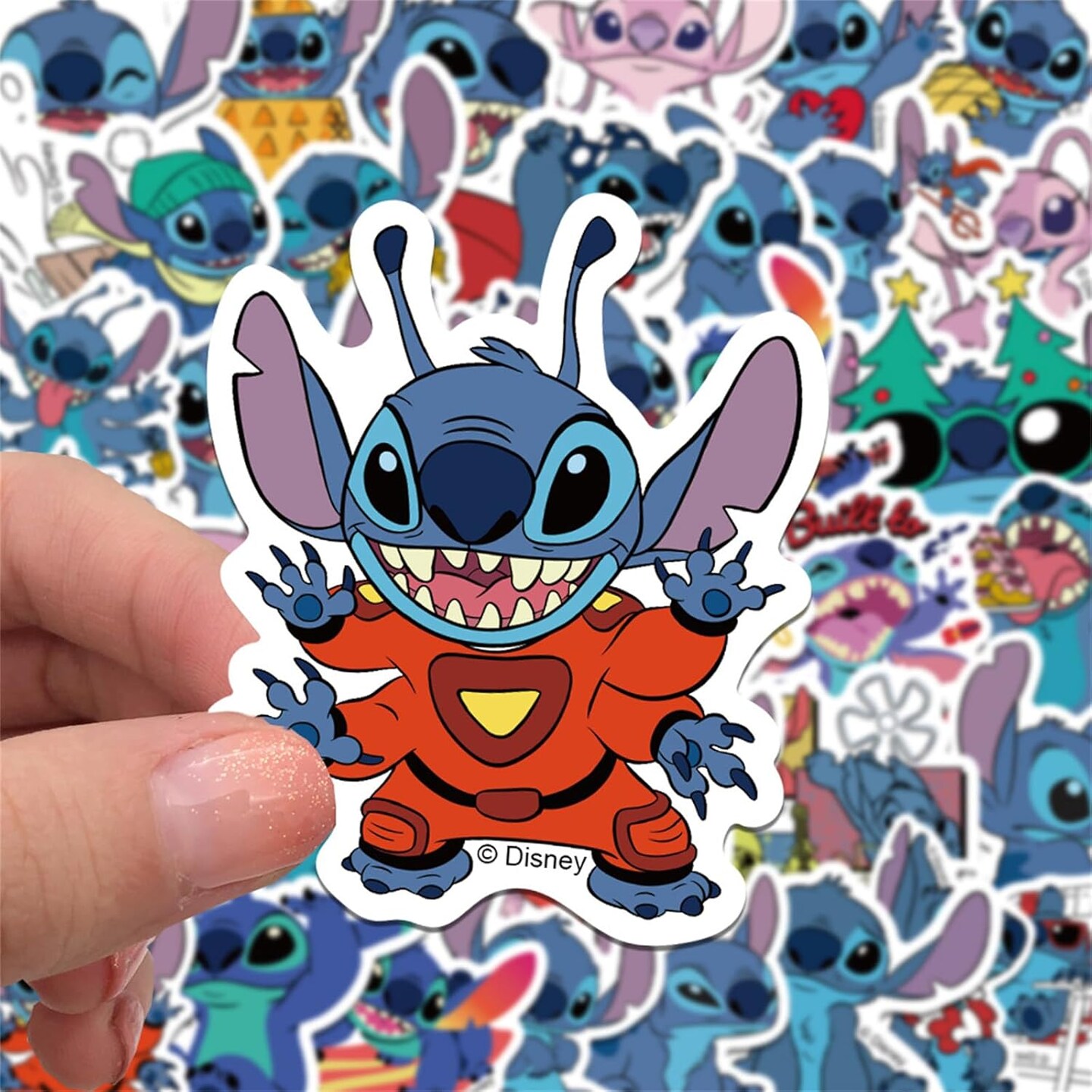 Stitch Stickers,Cute Cartoon Gifts for Kids,50PCS Kids Love Cartoon Decals