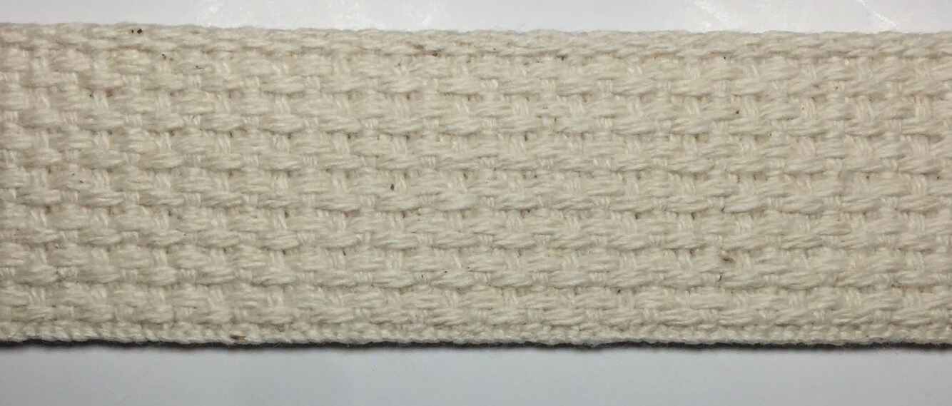 1&#x22; Cotton Webbing - 10 Continuous Yards - Made in USA!