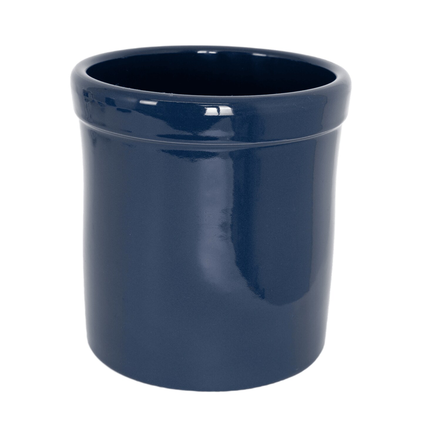 Ohio Stoneware Pickling Fermentation Crock, 1 Gallon Handmade for Food Preservation Storage Utility and Decor, Midnight Blue