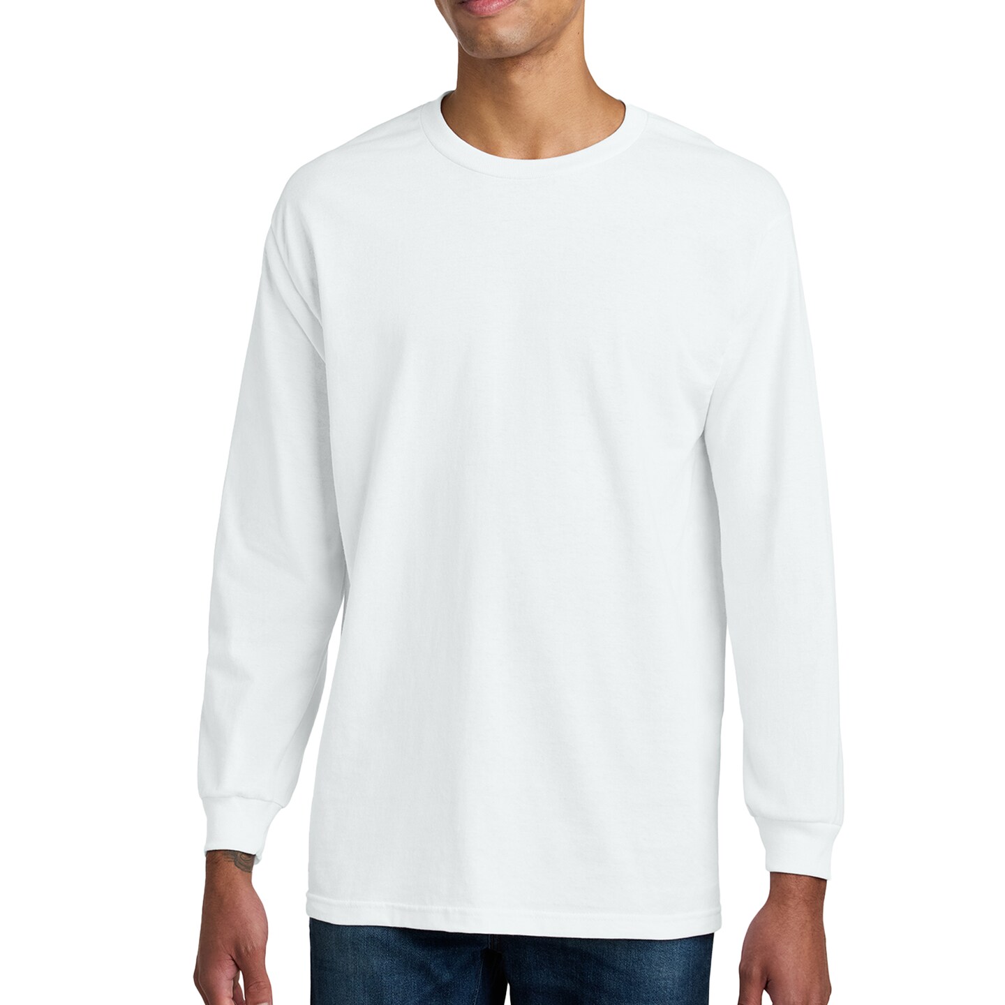 American Apparel Long Sleeve Men's T-Shirt, Heavyweight Cotton Crewneck Tee for Arts and Crafts