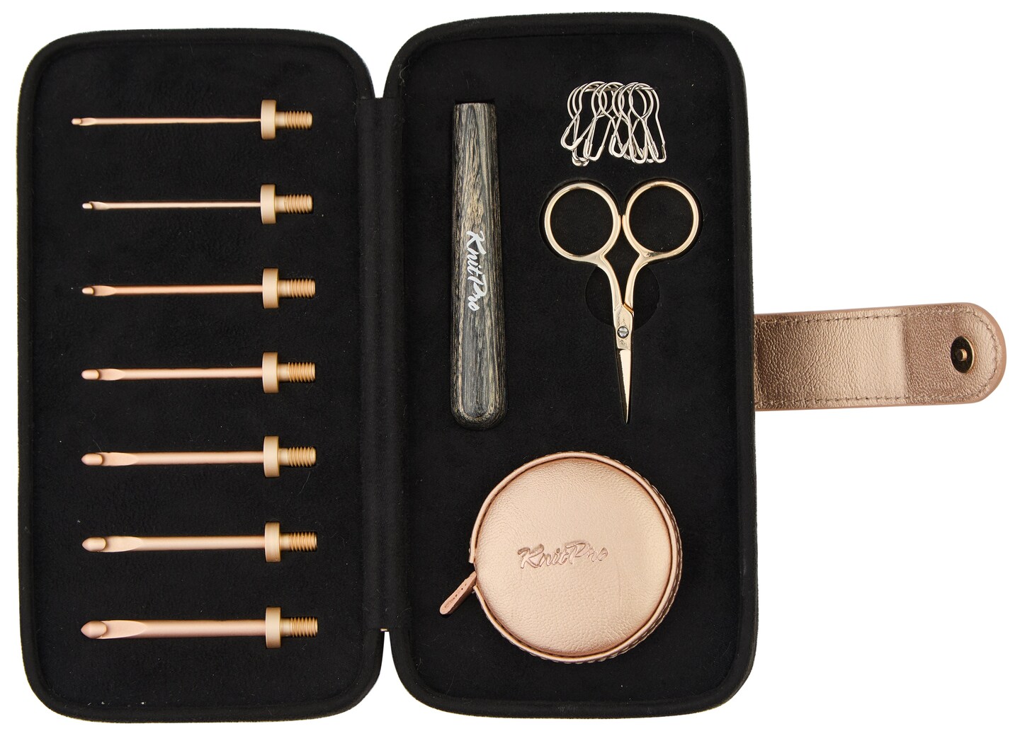 KnitPro-Oasis Starter Interchangeable Crochet Hook Set -Set Of 7 - Assorted Sizes