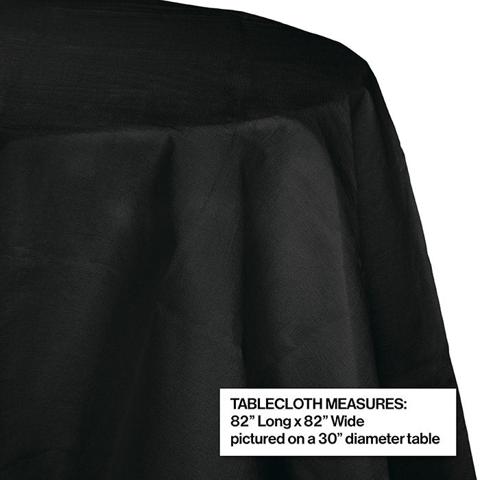 12 pc Bulk Black Velvet Round Paper Table Covers 82 inch 82 inch