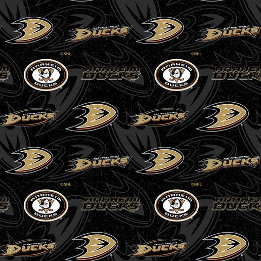 NHL Licensed Anaheim Ducks 1199-DUC Cotton Fabric by the Yard