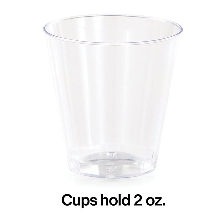 240 pc Bulk Clear 2 oz Plastic Shot Glasses