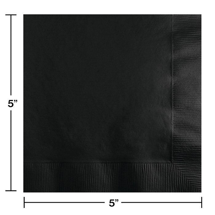 240 pc Bulk Black Velvet Value Friendly Beverage Napkins