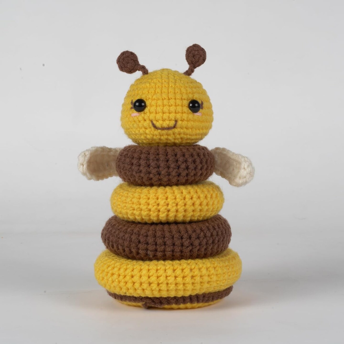 Crochet Kit for Beginners, 1 Bee Designs, Crochet Starter Kit with Step-by-Step Video Tutorials, Yarns, Hooks, Instruction, and Accessories to Make Crochet Bee