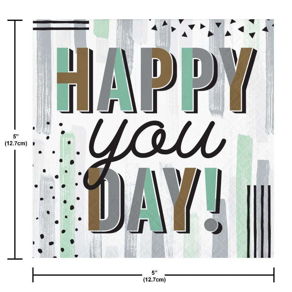 192 pc Bulk Minted Milestone Paper Beverage Napkin