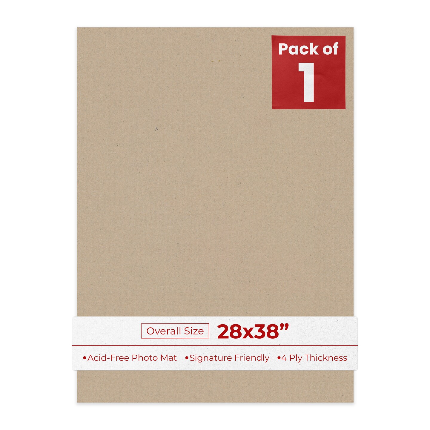 Tawny Brown 28x38 Uncut Mat Board - Blank Sheets, No Opening, Color ...