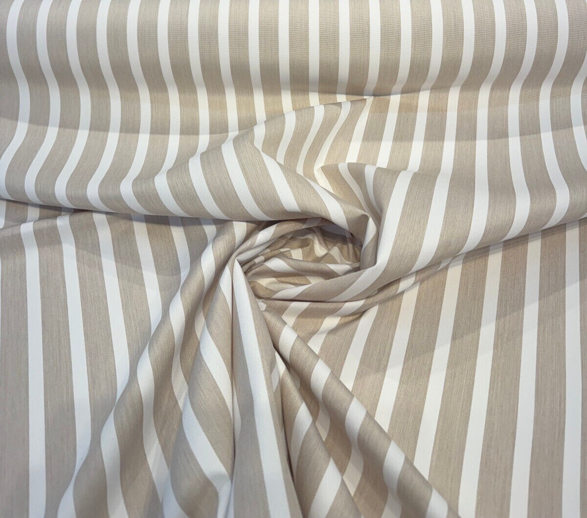 1 Yard Shore Linen Stripe Outdoor Performance Upholstery Fabric 54 Inch Width