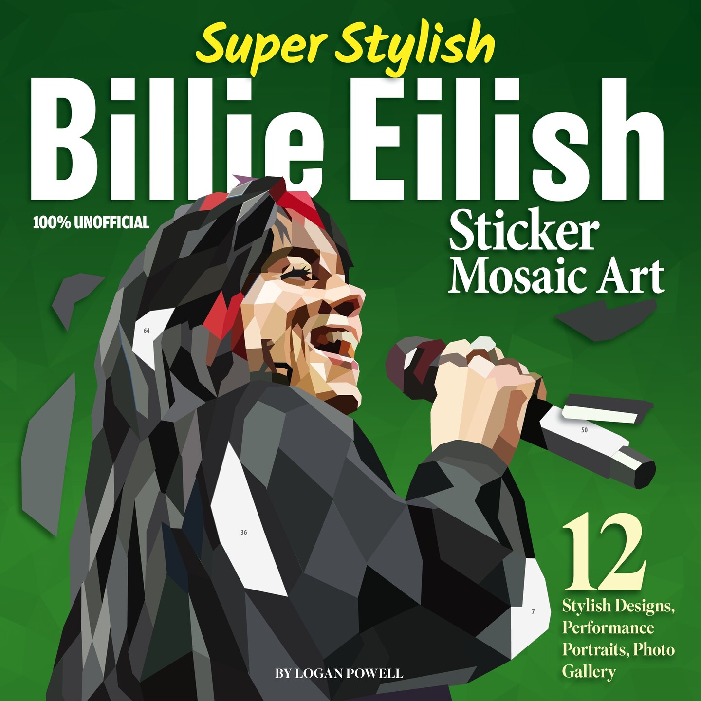 Super Stylish Billie Eilish Sticker Mosaic Art-Softcover