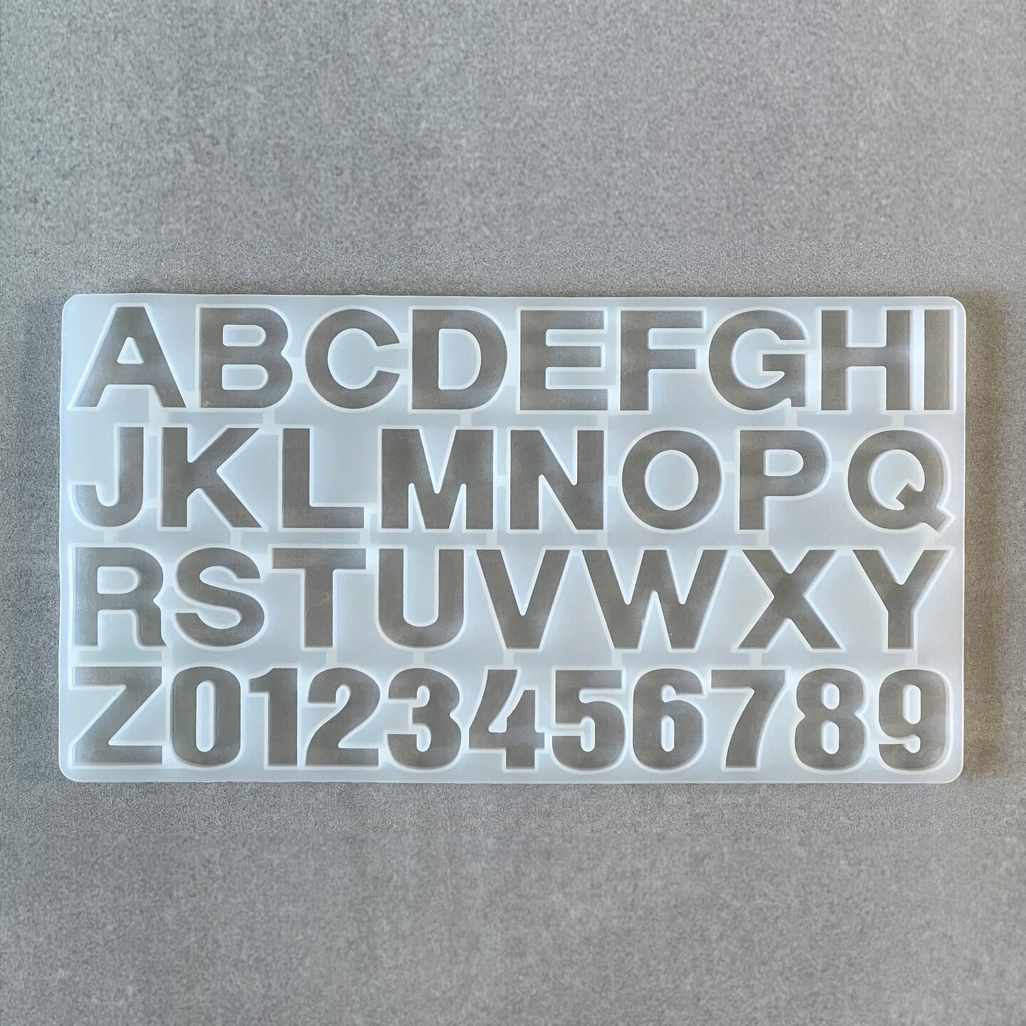 Resin Craft By Me&#x2122; Large Alphabet Silicone Mold