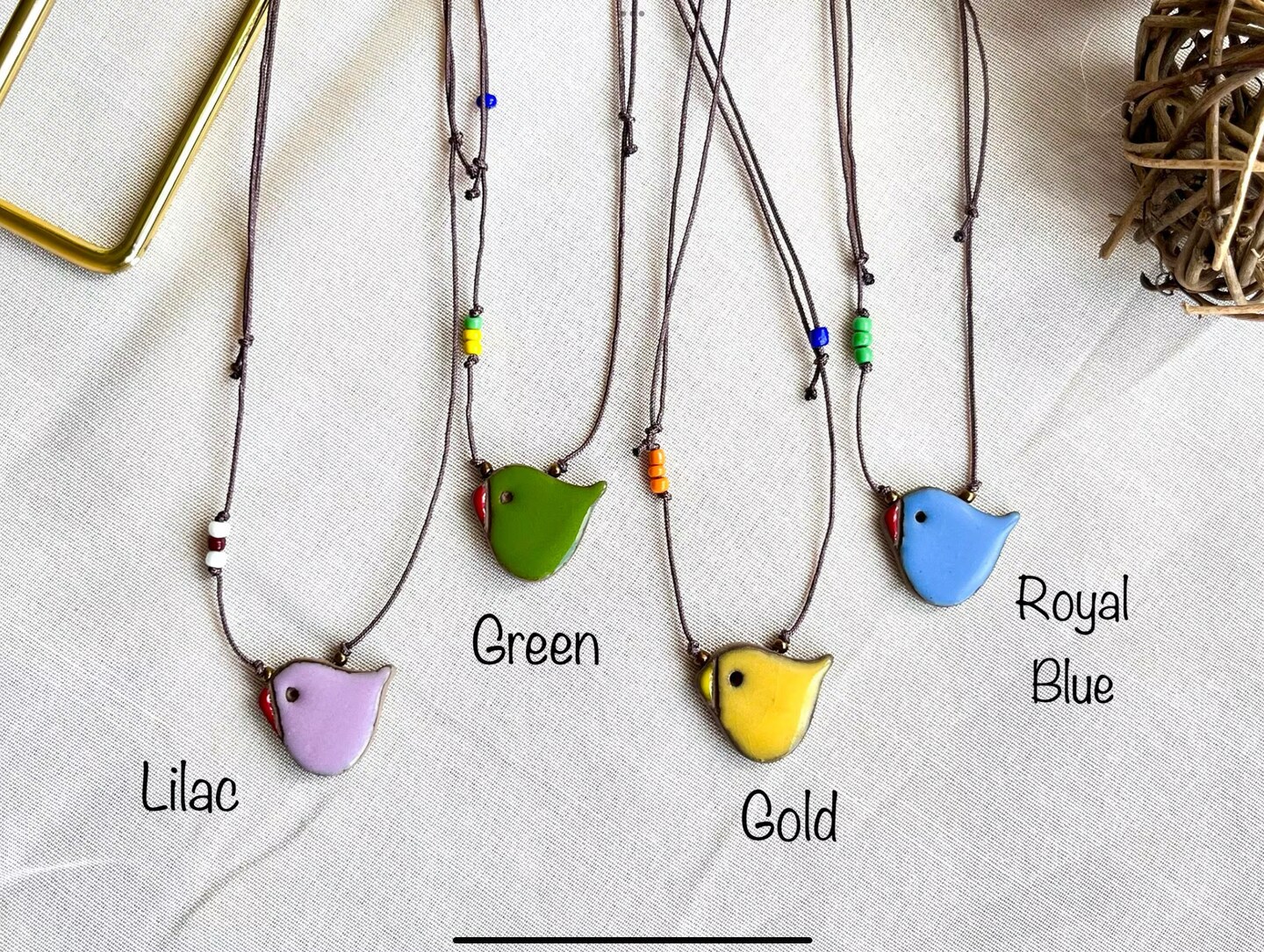 Ceramic Bird store Necklace