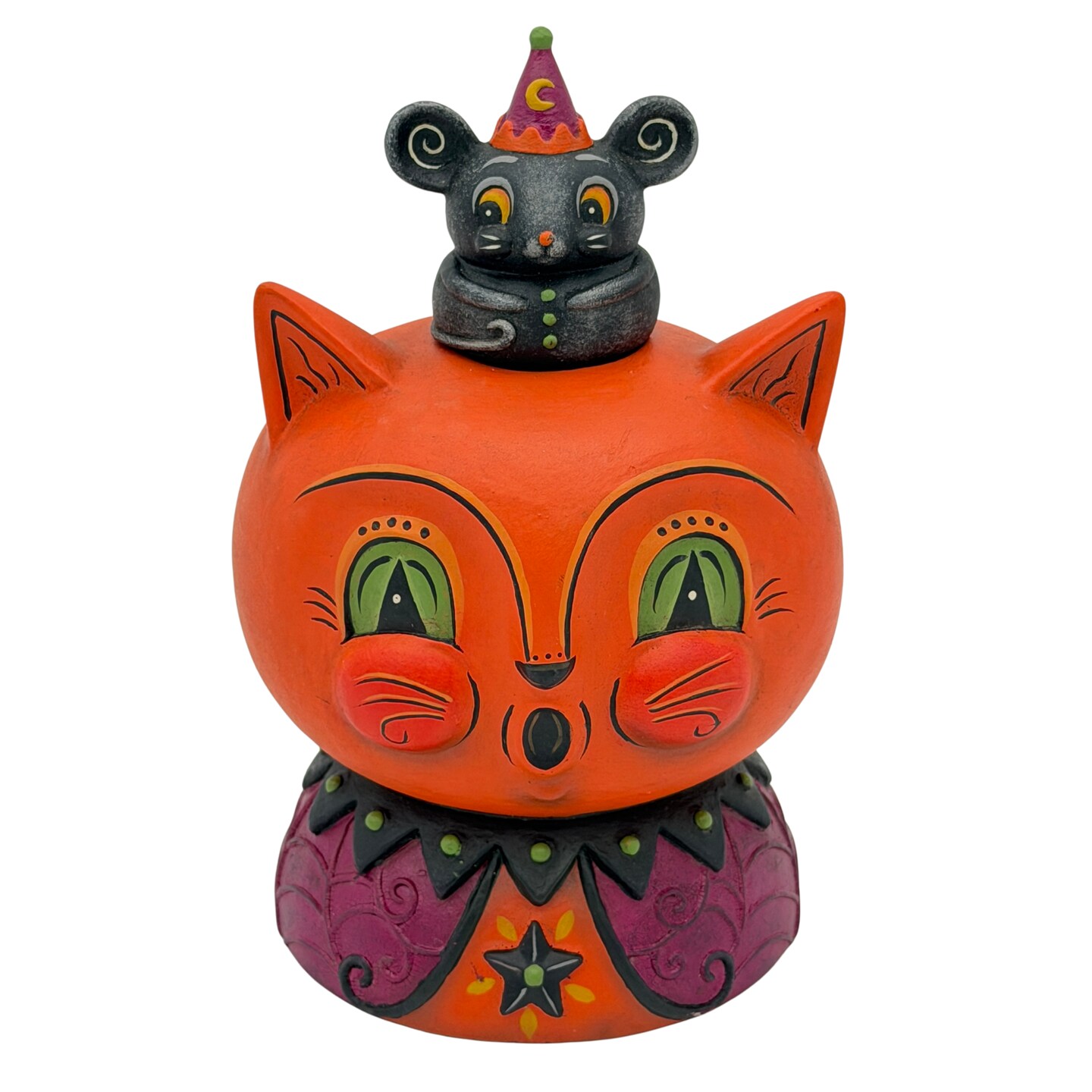 はにゃりん(プロフ必読!) セール中 ポケットクリッター　シミーキャット Johanna Parker by Bethany Lowe: Halloween Copper Cat & Merlin