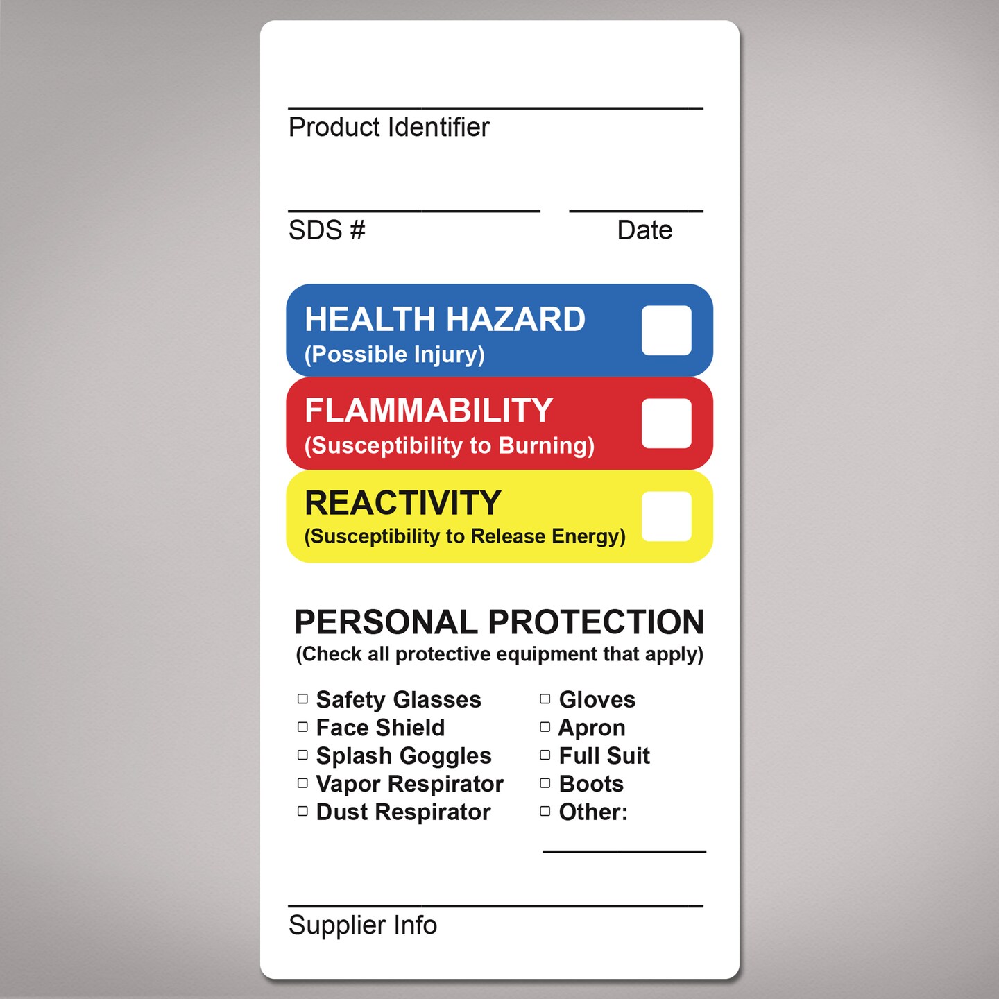 Avery HMIS Secondary Container Labels, Waterproof, Chemical Resistant ...