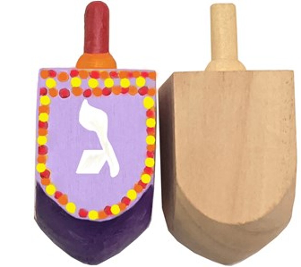 Unpainted Wooden Dreidel Craft Kit, 10 Pack – DIY Chanukah & Hanukkah Painting Activity