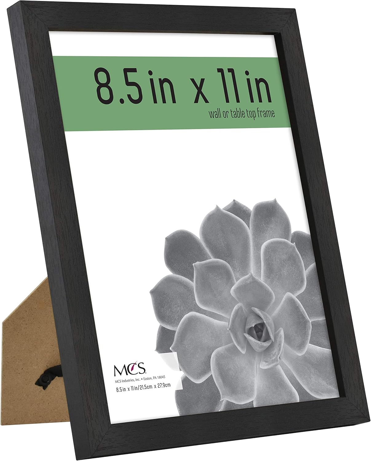 Gallery Essential Certificate Document Frame Set, Gallery Wall Frames Fit 8.5 x 11 Diplomas, Documents &#x26; Certificates, Black Woodgrain, 2-Pack