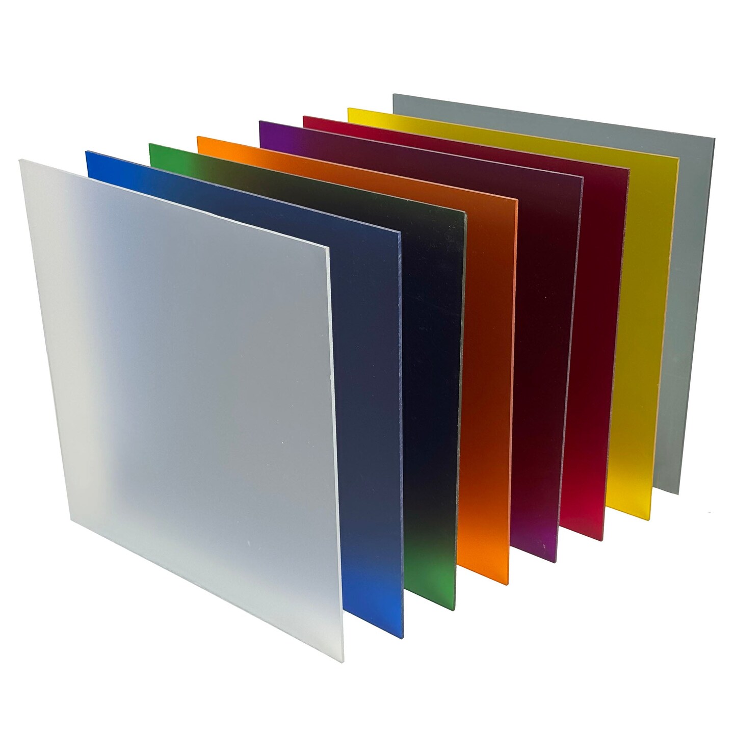2.6mm (1/8th Inch), 12x12. 12x19, 12x6, CO2 Laser &#x26; Glowforge Performance Series Ready, cast Acrylic in a Variety of Solid Opaque Colors, Craft Closet Brand