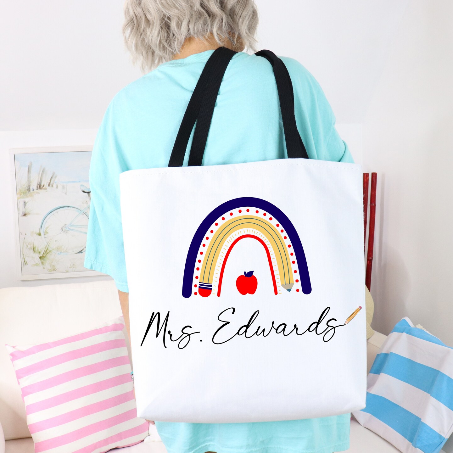 Teacher Bag for Teacher Appreciation Gift for Teacher Graduation Present,  Cute Present for Teacher New Job MakerPlace by Michaels