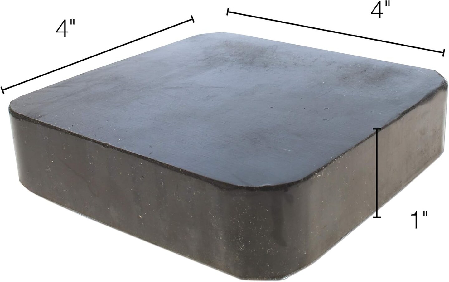 The Beadsmith Rubber Dapping Block, 4 x 4 x 1 inches, Jewelers Tool for Jewelry and Stamping