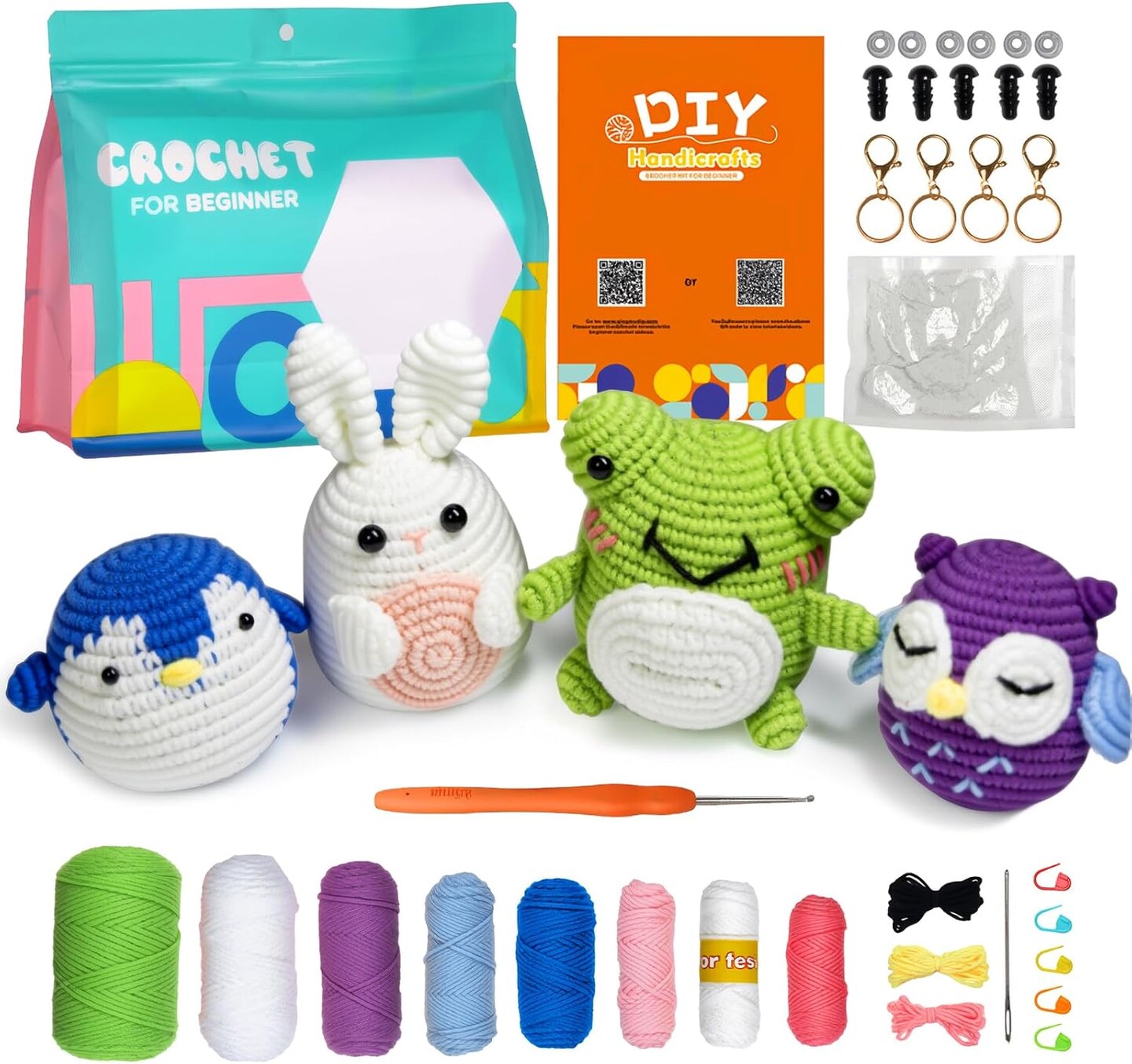 Animal Knitting Crochet Kit for Beginners