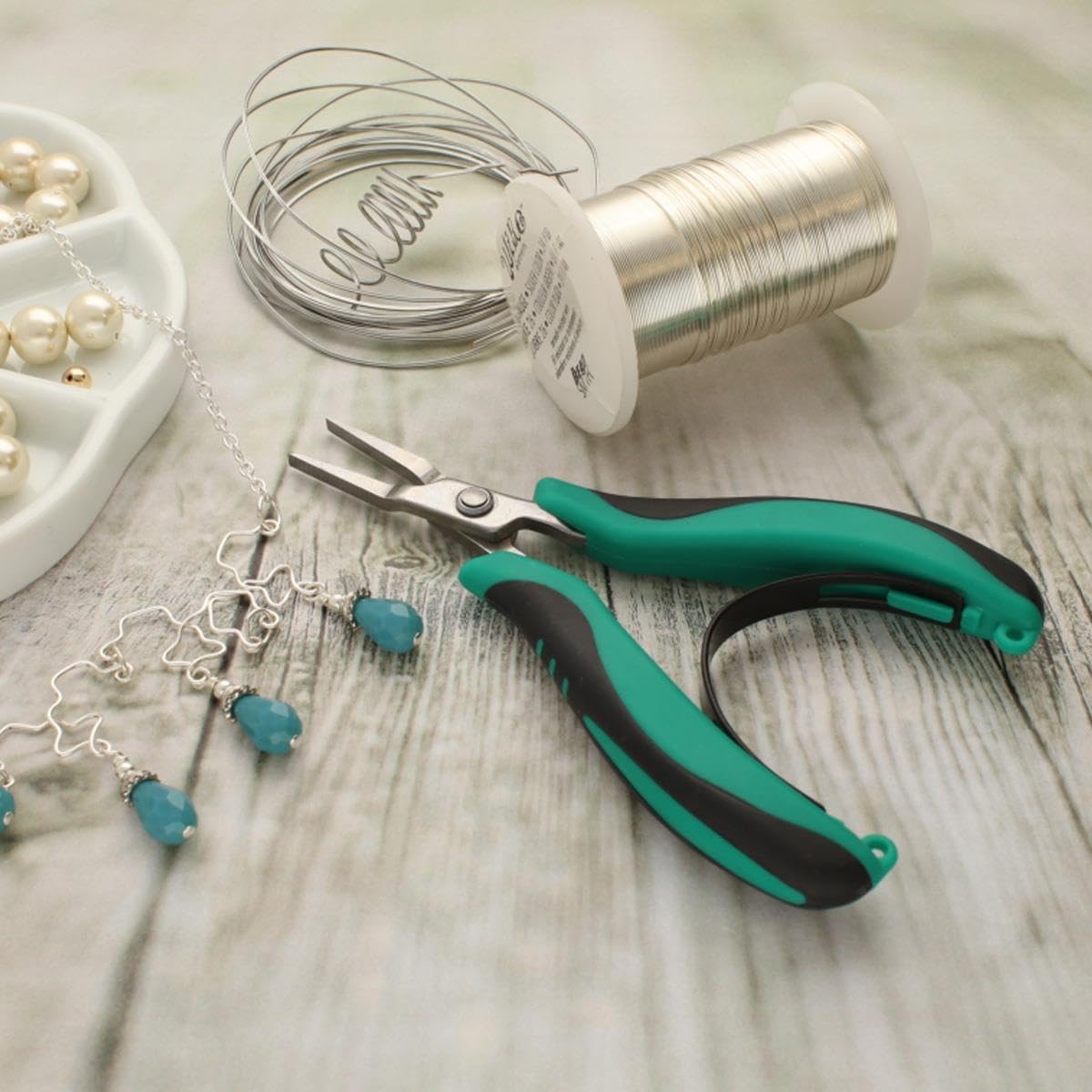 The Beadsmith Side Cutter Tool – Micro Grip Series – Comfortable Handle with Spring Action Design, Fine Polished Stainless-Steel Head, Quality Tool for Jewelry Making