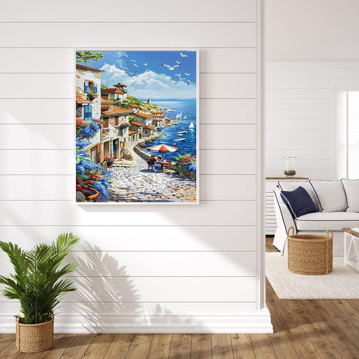 Seaside Paint by Numbers Kit for Adults- 16x20 Inch