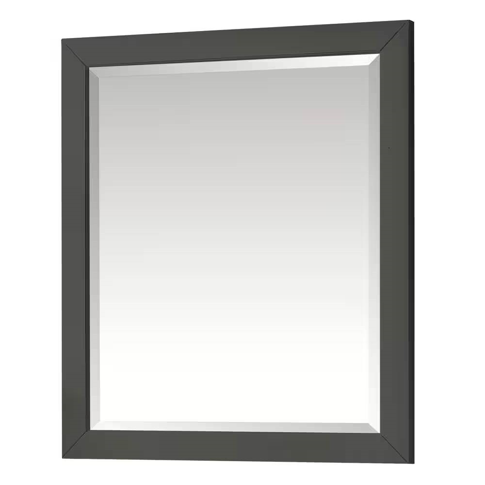 Solid Wood Frame 28x32 in. Rectangular Wall Bathroom Mirror