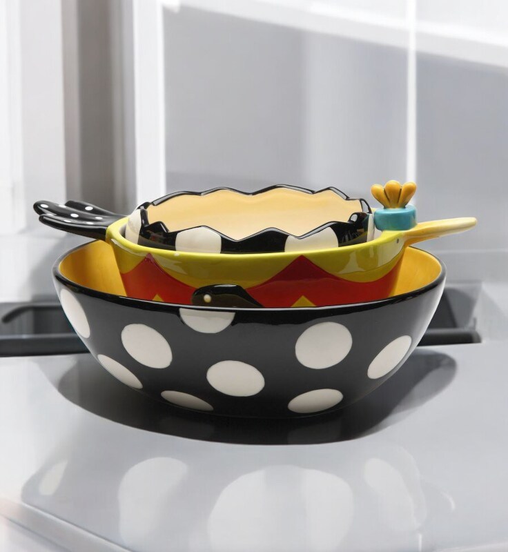 Ceramic Dollymama&#x27;s Set Of 3 Egg &#x26; Bird Shaped Bowl, Kitchen Decor, Gift for Her