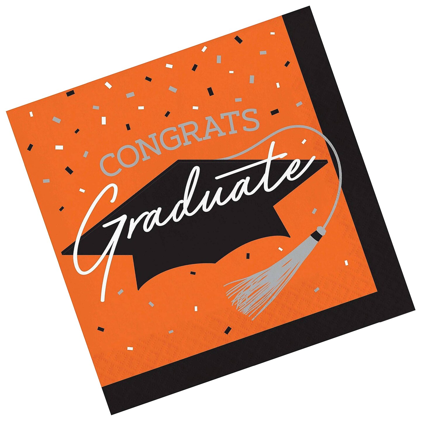 Creative Converting School Spirit Orange Graduation Napkins 108 Count