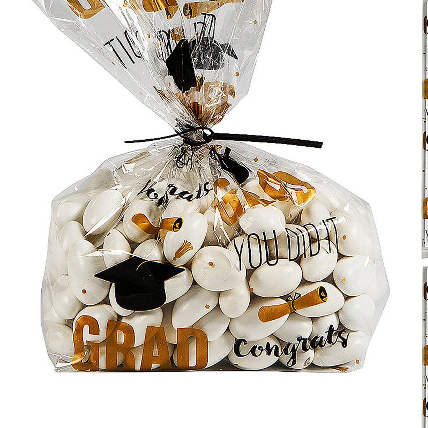 5" x 11 1/2" Graduation Cellophane Bags with Twist Ties 12 Pieces