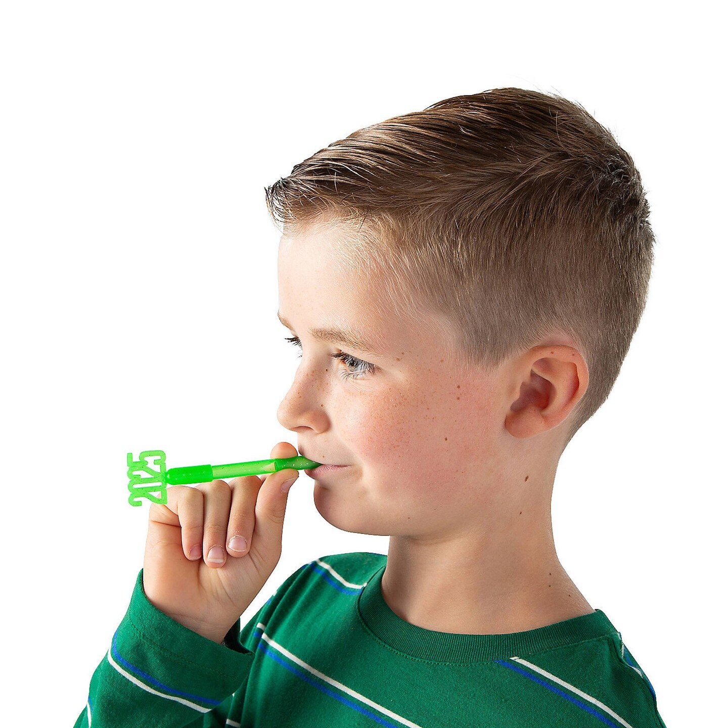 1" x 4" Bulk 72ct 2025 Glitter Brightly Colored Plastic Whistles