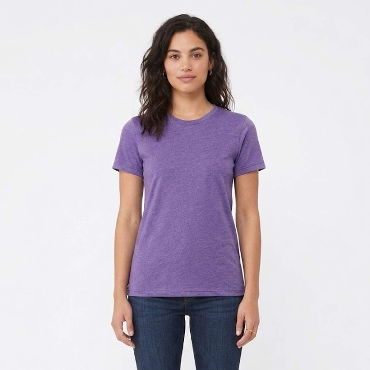 BELLA + CANVAS CVC Jersey Short Sleeve Crewneck T-Shirt for Custom Printing & Casual Comfort Blank Tee