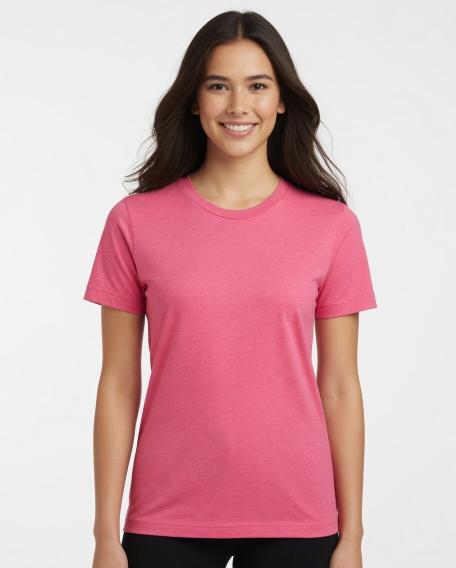 BELLA + CANVAS CVC Soft Touch Short Sleeve Crewneck T-Shirt for Custom Printing & Casual Layering Tee