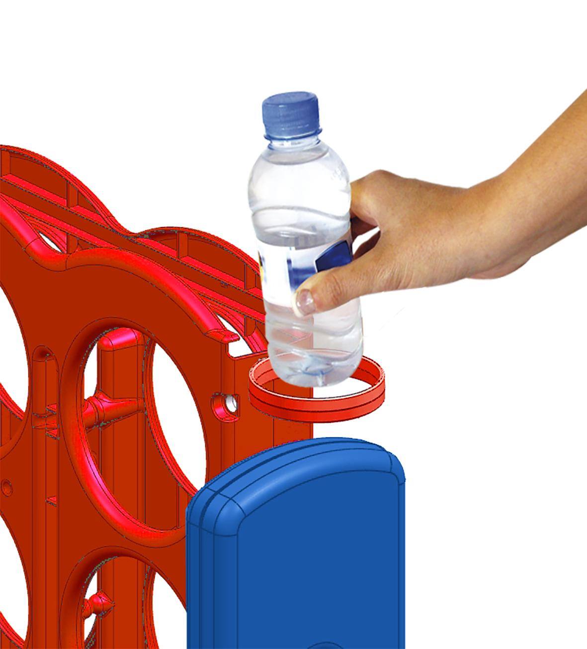 Feber Mega 4 In-Line Game (Primary Color) for Indoor or Outdoor Play