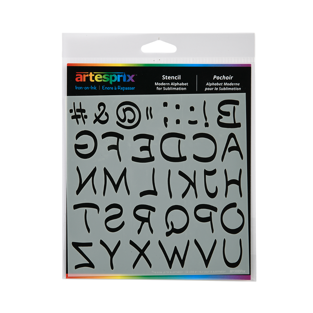 Sublimation Stencil - Modern Alphabet