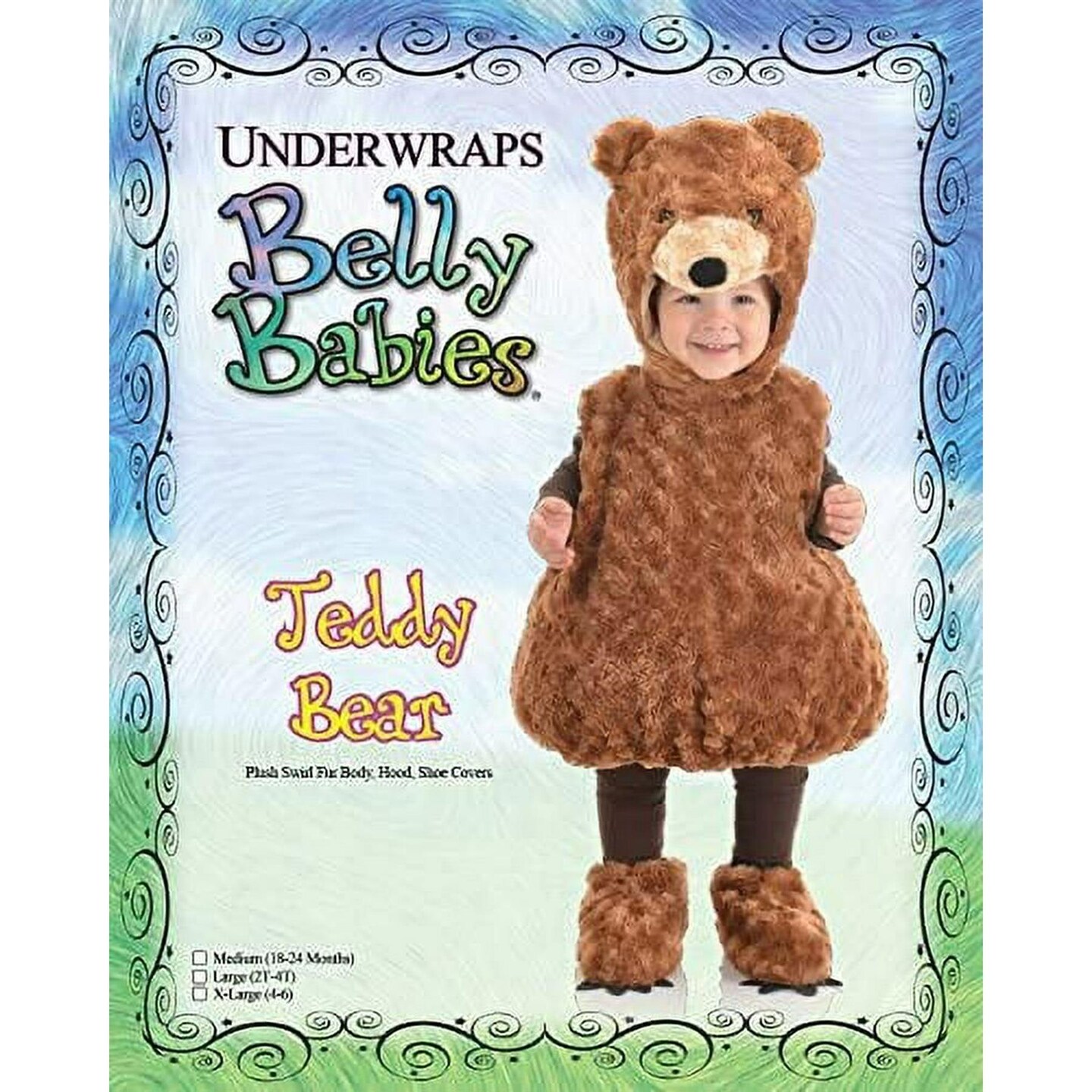 Halloween Toddler Teddy Bear Halloween Costume 2T-4T, ChildUnisex, Brown