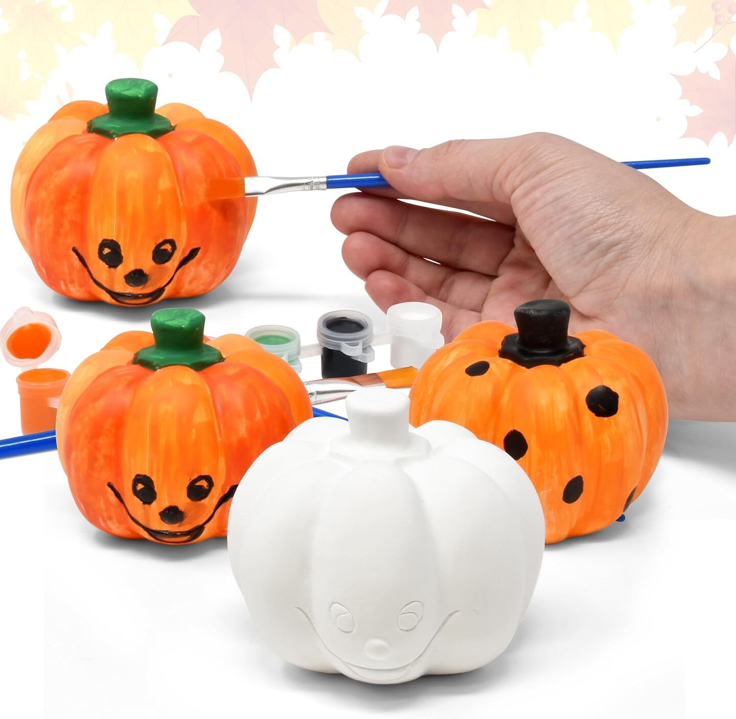 Pumpkins Figurines Paint Craft Kit Set