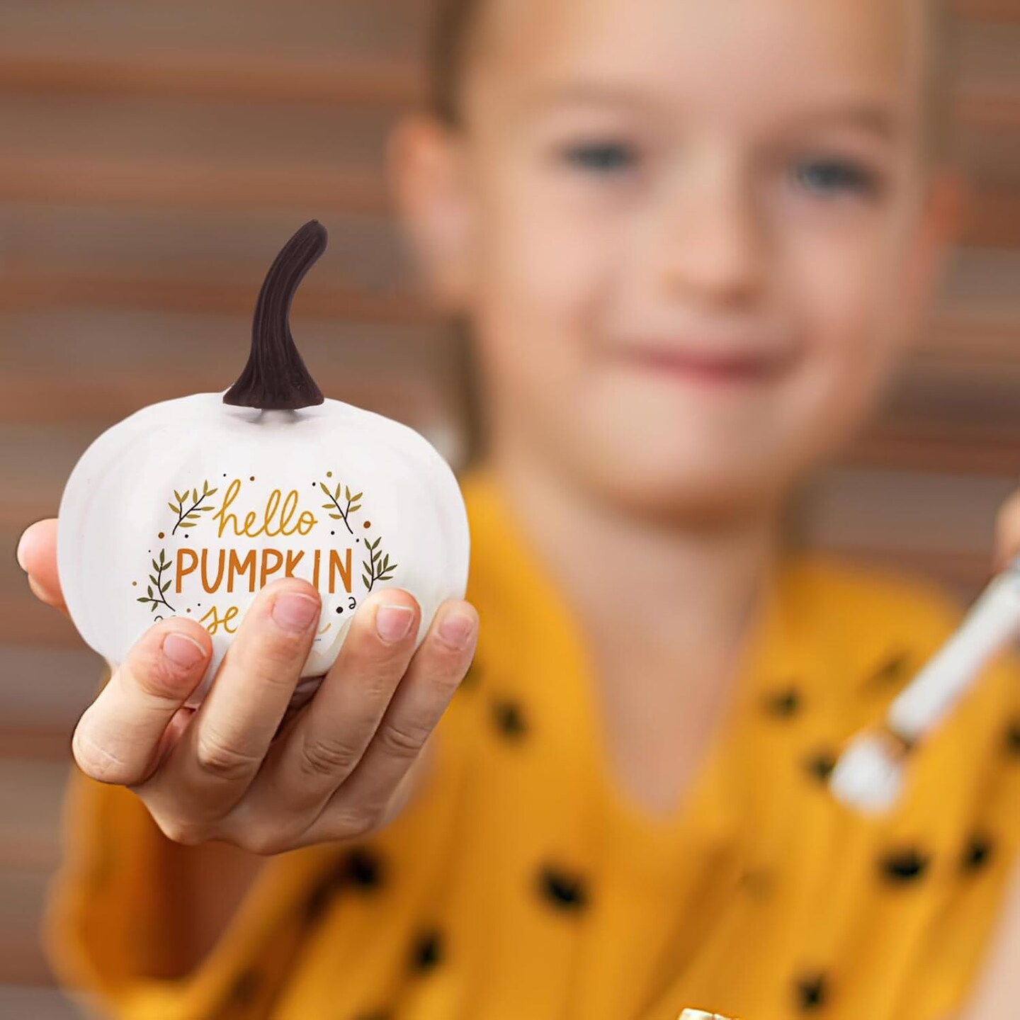12PCS White Fake Pumpkins Fall Harvest Pumpkins Faux