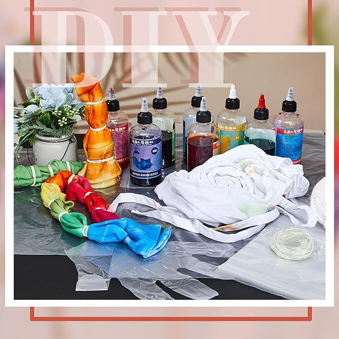 10 Pcs White Cotton Bucket Hats Bulk for Tie-Dye — Blank DIY Hats with Accessories, Perfect for Tie-Dye Parties, Gifts, and Back-to-School Crafts (Large)