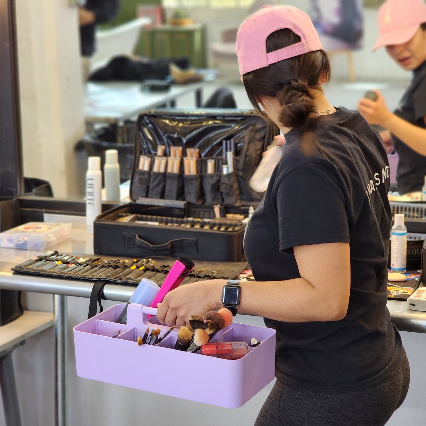 Enjoy Organizer 2 Pack Portable Caddy Organizer With Handle 8 Compartment DIY Stackable Art Marker Supply Plastic Caddy Made In USA