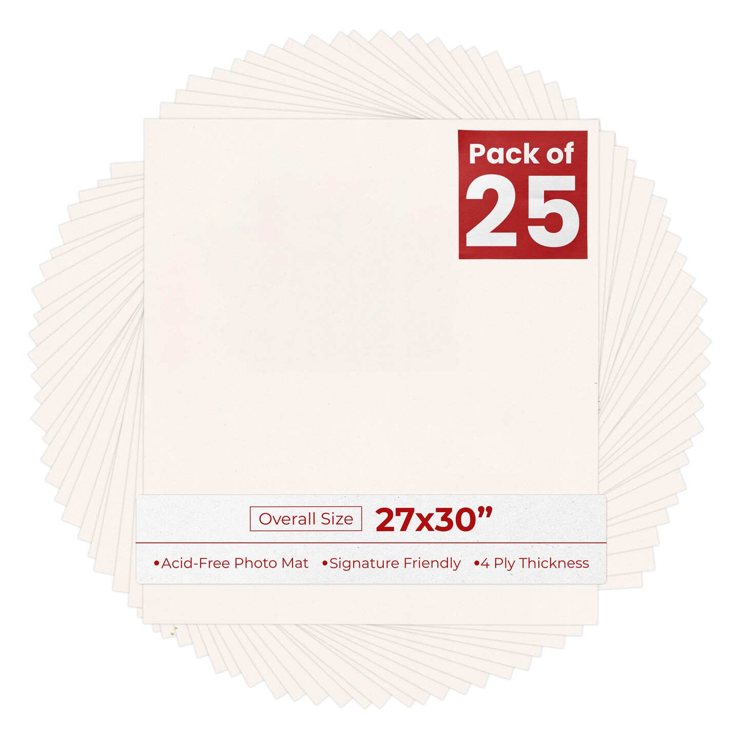 Silver Mist 27x30 Uncut Mat Board - Blank Sheets, No Opening, Color ...