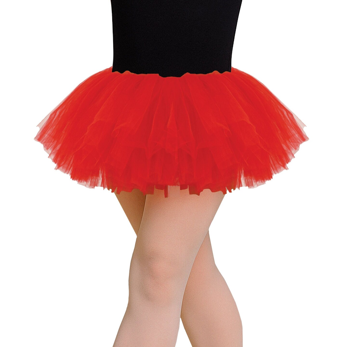 6 Pack Bulk Red Tutu Skirt One Size Fits Most for Spirit & Halloween