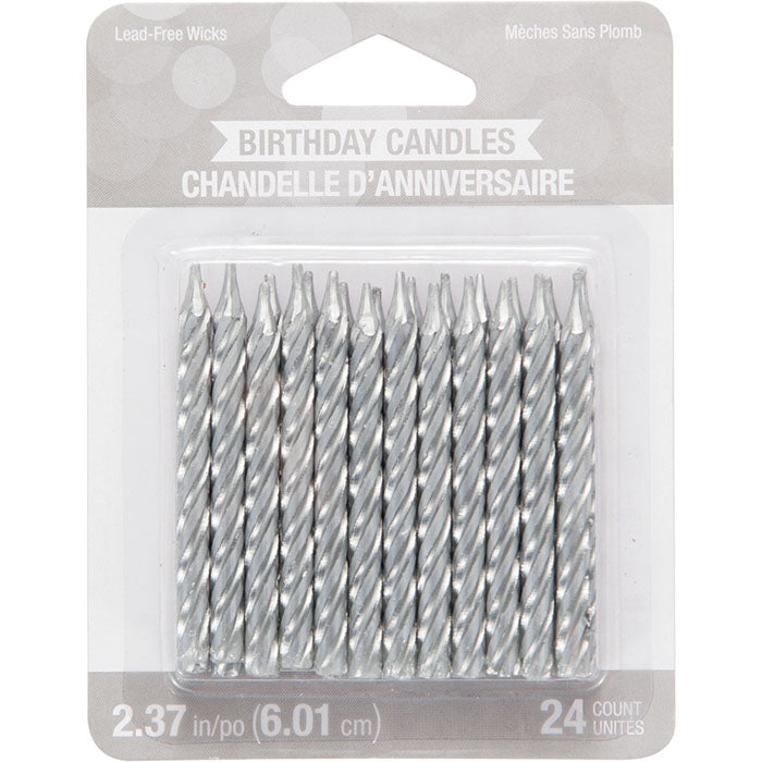288 pc Bulk Silver Birthday Candles
