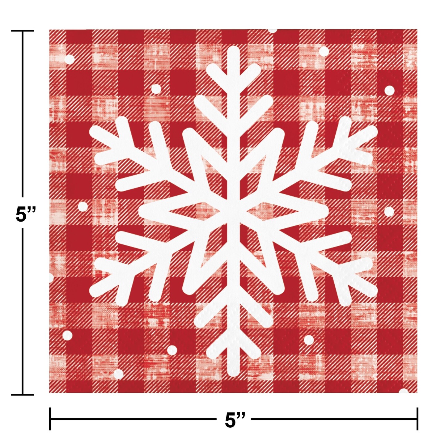 192 pc Bulk Let It Snow Beverage 2Ply Napkin