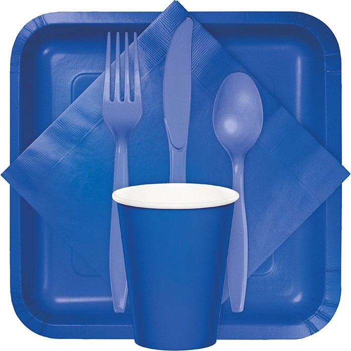 288 pc Bulk Cobalt Blue Plastic Spoons