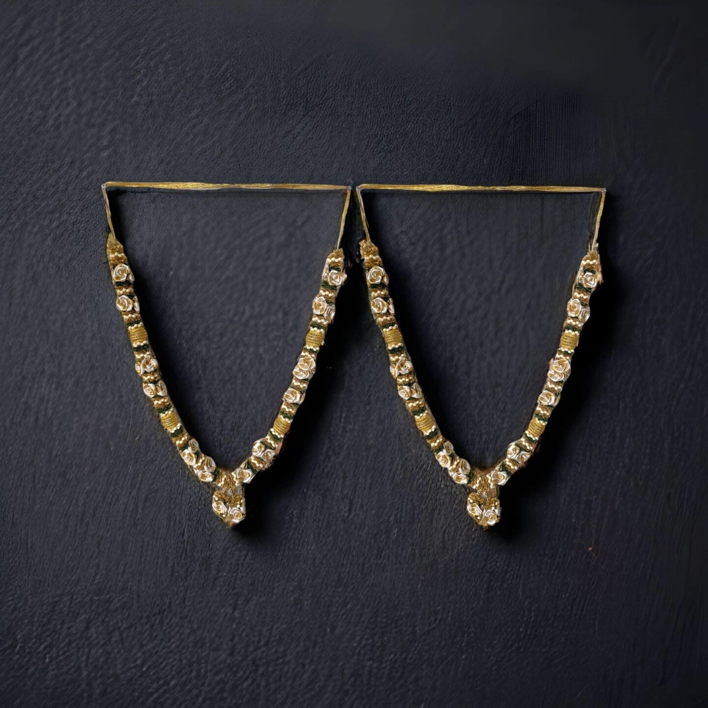 Pack of 2 Varmala for Wedding Artificial Mala for Bride and Groom Indian Milni Mala Wedding Garland Haar 21/15 Inch Muslim Punjabi Jaimala Nikkah