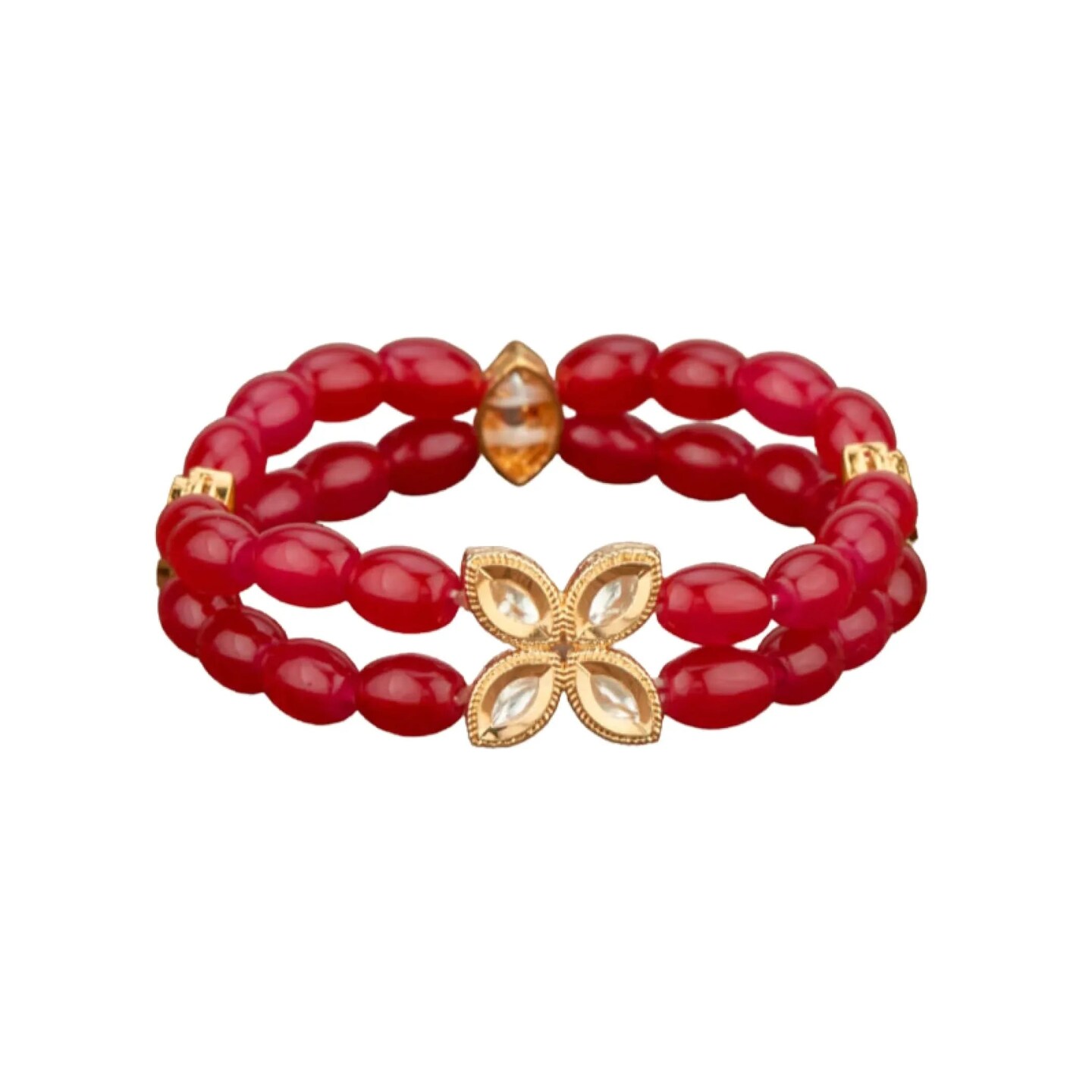 Antique Adjustable Bracelet with Gold Plating Bangle Bracelets for Women Gold and Kundan Bracelet Indian Fashion Jewelary Indian Favor for Mothers Day Valentines Anniversary