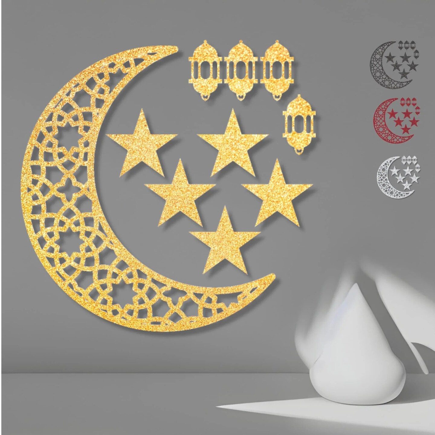 Moon Cutout for Backdrop, Eid Decoration, Moon Centerpiece Cut Out, Moon Cutout, Eid Mubarak, Eid Moon Stars, Eid Stars