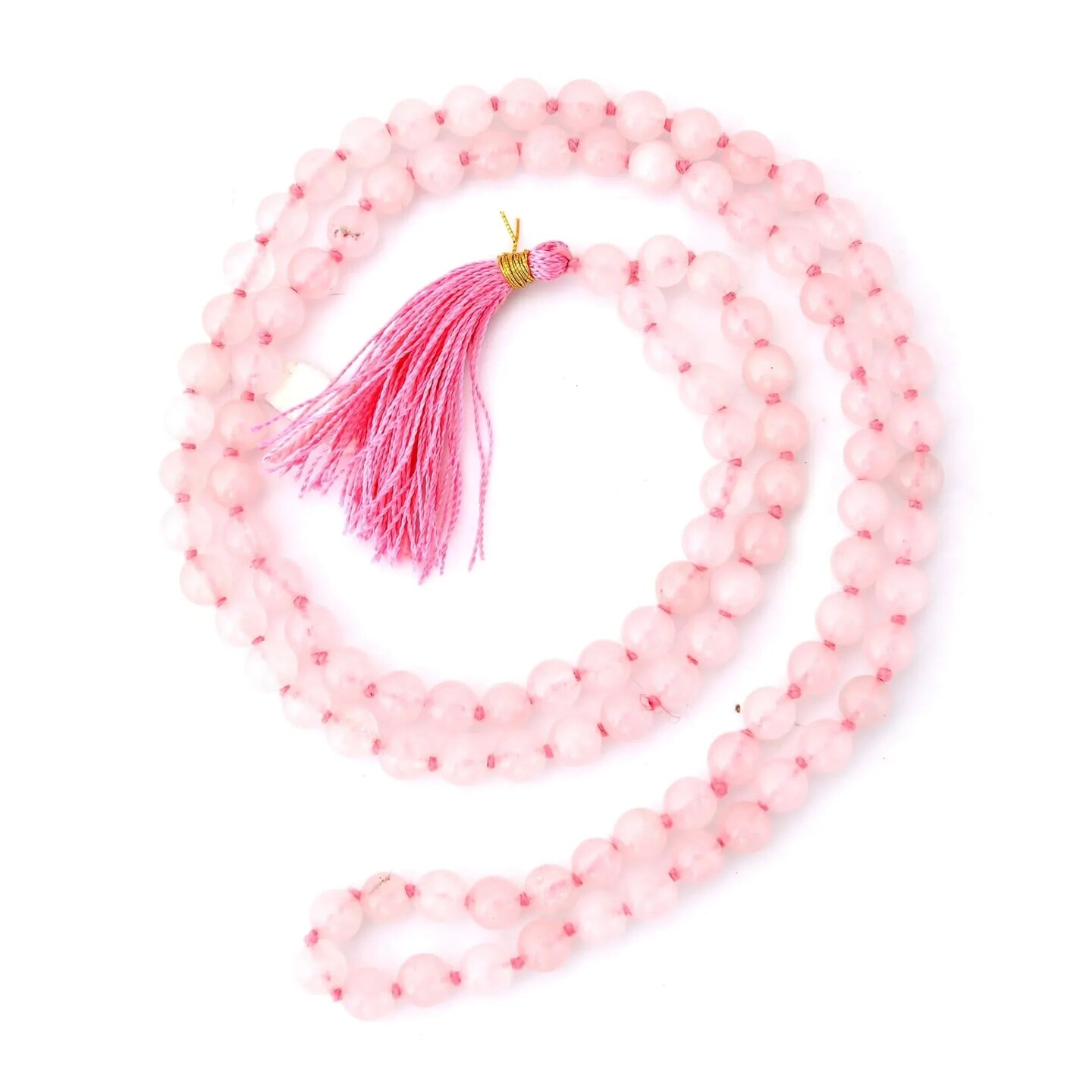 LOVENSPIRE 108 Mala Beads Natural Healing Crystal Gemstones Yoga Meditation Necklace Japa Prayer Mala Beaded Tassel Buddhist Tibetan Hand Knotted Reiki Chakra Stone Women Men Jewelry