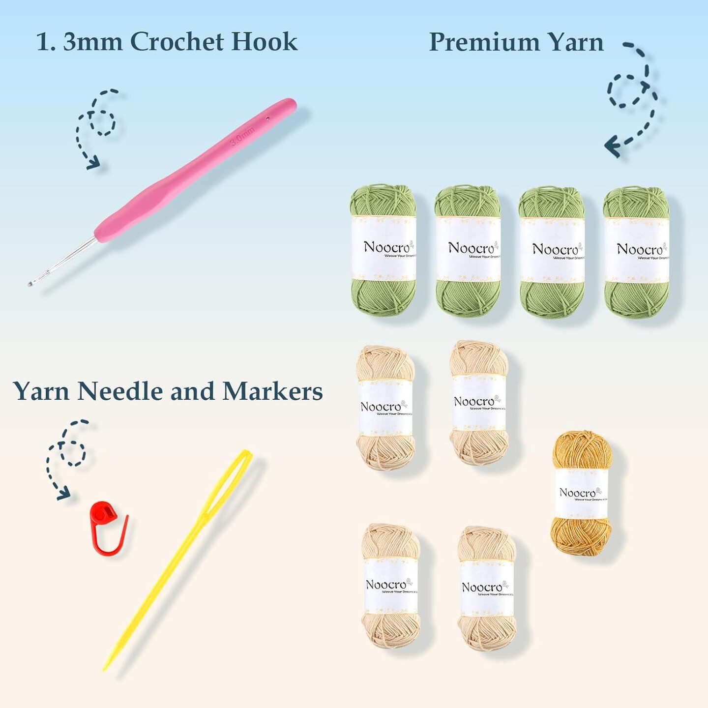 Intermediate & Advanced Crochet Kit – Floral Daisy Shawl DIY Craft Kit with Premium Yarn, Step-by-Step Video Tutorials & Detailed Instructions – Perfect Holiday Gift (Green)